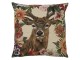 Gobelínový polštář s jelenem v květinovém okraji Flower Deer - 45*15*45cm Mars & More 