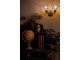 Nástěnná Tiffany lampa 2 stínidla žluté detaily Yello - 30*23*23 cm E14/max 2*25W Clayre & Eef
