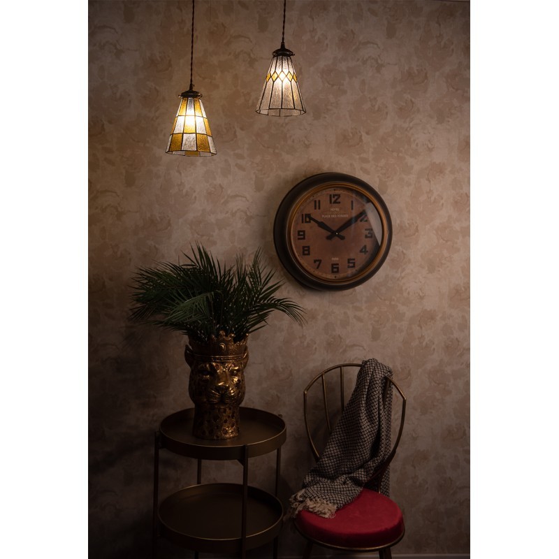 Závěsná Tiffany lampa Chessboa - Ø 15*115 cm E14/max 1*25W Clayre & Eef Závěsná Tiffany lampa Chessboa - Ø 15*115 cm E14/max 1*25W Clayre & Eef
