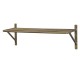 Bronzová antik nástěnná kovová polička Simon - 32*13*11cm Chic Antique