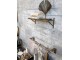 Bronzová antik nástěnná kovová polička Simon - 32*13*11cm Chic Antique