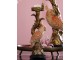 Zlatý antik svícen s papouškem Parrot antique - 9*8*28 cm Light & Living