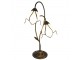 Bílá stolní lampa Tiffany Folwia White - 35*18*61 cm E14/max 2*25W Clayre & Eef