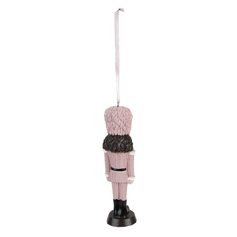 Růžová antik vánoční závěsná dekorace soška Louskáček - 4*3*13 cm Clayre & Eef Růžová antik vánoční závěsná dekorace soška Louskáček - 4*3*13 cm Clayre & Eef