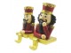 Háček na vánoční punčochu Louskáček v červeném - 7*6*12 cm Clayre & Eef