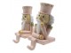 Háček Louskáček v růžovém na vánoční punčochu - 7*6*12 cm Clayre & Eef