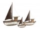 Dřevěná dekorace přírodní loďka Boat L - 39*9*46 cm J-Line by Jolipa