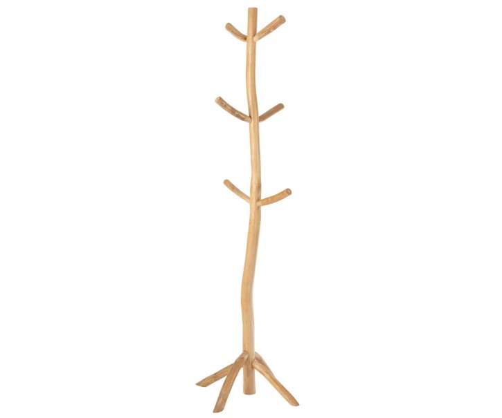 Dřevěný volně stojící věšák s 6-ti háčky Branches - 65*65*185 cm J-Line by Jolipa