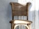 Přírodní ratanová židle s výpletem Old French chair - 45*40*88 cm Chic Antique