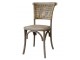 Přírodní ratanová židle s výpletem Old French chair - 45*40*88 cm Chic Antique