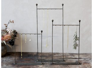 Bronzová antik závěsná šperkovnice na šperky a řetízky Vio - 33*6*65 cm