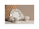 Porcelánový dezertní talířek s květy Flower fields - Ø 21*2 cm Clayre & Eef
