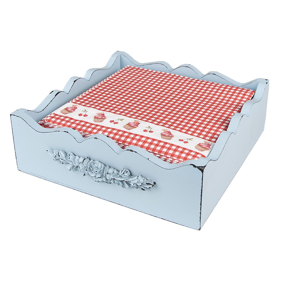 Červené kárované papírové ubrousky s dortíčky Cherry Cupcake - 33*33 cm (20ks) Clayre & Eef Červené kárované papírové ubrousky s dortíčky Cherry Cupcake - 33*33 cm (20ks) Clayre & Eef