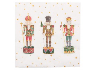 Papírové kapesníky s louskáčky Happy Little Christmas - 33*33 cm (20ks)