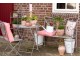 Světle růžový svícen se zdobenou nohou - Ø 14*36 cm Clayre & Eef