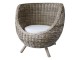 Přírodní ratanové antik křeslo Wickie - Ø 84*85 cm Chic Antique