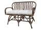 Hnědá antik ratanová pohovka Anor Wicker - 107*60*85cm Chic Antique