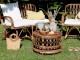 Hnědá antik ratanová pohovka Anor Wicker - 107*60*85cm Chic Antique