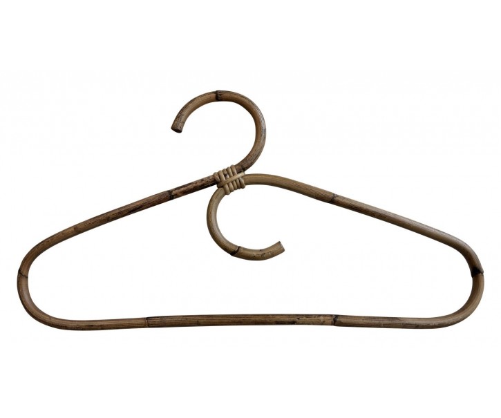 Hnědé ratanové ramínko na oděv Anor Wicker - 42*1*22cm Chic Antique