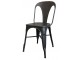 Černá antik kovová židle Factory Chair - 37*36*86cm Chic Antique