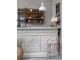 Přírodní ratanová barová židle s výpletem Old French chair - 43*51*103 cm Chic Antique