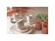 Porcelánový šálek s podšálkem s květinami Flowers - Ø 10*6 / Ø 15*2 cm / 250 ml Clayre & Eef