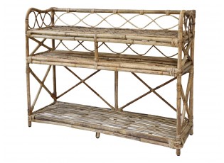 Ratanový regál s policemi Service table - 118*40*92cm