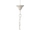 BBéžové antik kovové závěsné světlo Factory Lamp - Ø32*40 cm Chic Antique