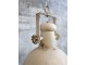 BBéžové antik kovové závěsné světlo Factory Lamp - Ø32*40 cm Chic Antique