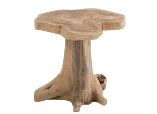 Přírodní odkládací stolek Amy z teakového dřeva - 40*38*41cm