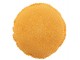 Žlutý kulatý bavlněný polštář s krajkou Lace ochre - Ø 38*12cm J-Line by Jolipa
