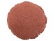 Hnědý kulatý bavlněný polštář s krajkou Lace brown - Ø 38*12cm J-Line by Jolipa