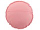 Růžový kulatý bavlněný polštář s krajkou Lace pink - Ø 38*12cm J-Line by Jolipa