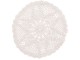 Bílé bavlněné kulaté prostírání krajka Lace white - Ø 32*0,5cm J-Line by Jolipa