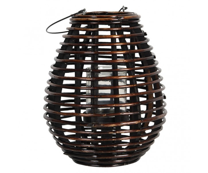 Přírodní závěsná lucerna Eudo – Ø 29*35 cm Clayre & Eef