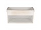 Dřevěný úložný box s bílou patinou ( 2 ks ) - 18*18*12 / 15*15*11 cm Clayre & Eef