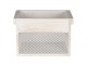 Dřevěný úložný box s bílou patinou ( 2 ks ) - 18*18*12 / 15*15*11 cm Clayre & Eef
