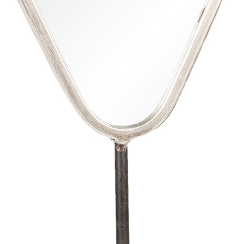 Stříbrné antik kovové stolní kosmetické zrcadlo - 14*9*43 cm Clayre & Eef Stříbrné antik kovové stolní kosmetické zrcadlo - 14*9*43 cm Clayre & Eef