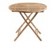Přírodní bambusový kulatý skládací stůl Bamboo Pliable - Ø 90*76cm J-Line by Jolipa