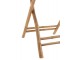 Přírodní bambusový kulatý skládací stůl Bamboo Pliable - Ø 90*76cm J-Line by Jolipa
