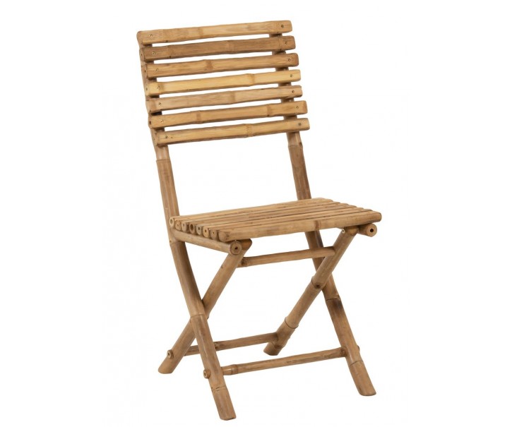 Přírodní bambusová skládací židle Bamboo Pliable - 54*45*85cm J-Line by Jolipa