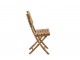 Přírodní bambusová skládací židle Bamboo Pliable - 54*45*85cm J-Line by Jolipa