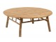 Přírodní bambusový kulatý konferenční stůl Bamboo Pliable - Ø 120*46cm J-Line by Jolipa