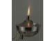 Nerezová olejová stolní lampa jemně tepaná - Ø15*14cm J-Line by Jolipa