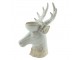 Béžový porcelánový svícen na čajovou svíčku Jelen Chrie - 15*12*21 cm Clayre & Eef