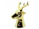 Zlatá porcelánová dekorace Jelen M - 10*8*16 cm Clayre & Eef