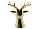 Zlatá porcelánová dekorace Jelen M - 10*8*16 cm Clayre & Eef