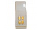 Béžový porcelánový domek s LED světýlky - 7*6*15 cm Clayre & Eef