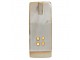 Béžový porcelánový domek s LED světýlky - 5*5*12 cm Clayre & Eef