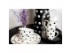 Porcelánový hrnek s černými puntíky Black Dot - 350 ml Clayre & Eef